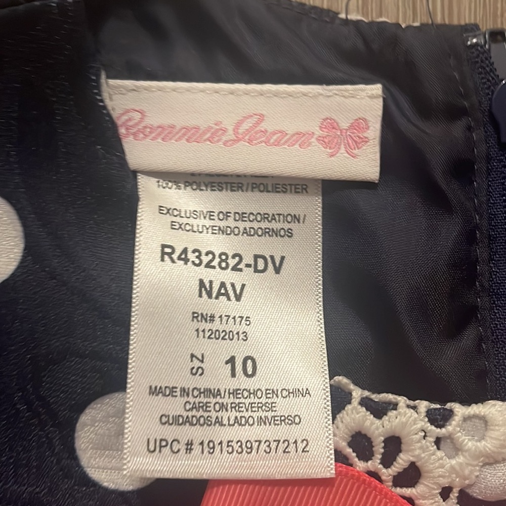 NWT | Bonnie Jean polka Dot Dress | Size 10 - Picture 6 of 7